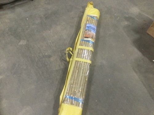 Mininfa Bamboo Slat Screen Privacy Fence - New - Lot 868