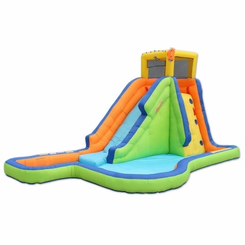 Banzai Inflatable Slide 'N Soak Splash Park and Electric Blower - Appears New  - Lot 90