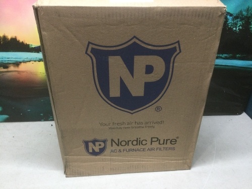 Nordic Pure MERV 12 + Carbon 16x20x4 Filters, 2 Pack - New - Lot 1075