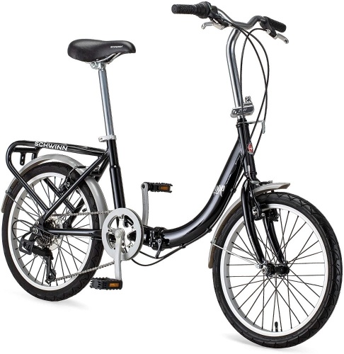 Schwinn Loop Adult Folding Bike, 20-inch Wheels, 7-Speed Drivetrain, Rear Carry Rack - Appears New  - Lot 72