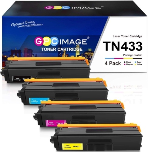 GPC Image Compatible Toner Cartridge Replacement for Brother TN433, 4 Pack - Appears New  - Lot 1002