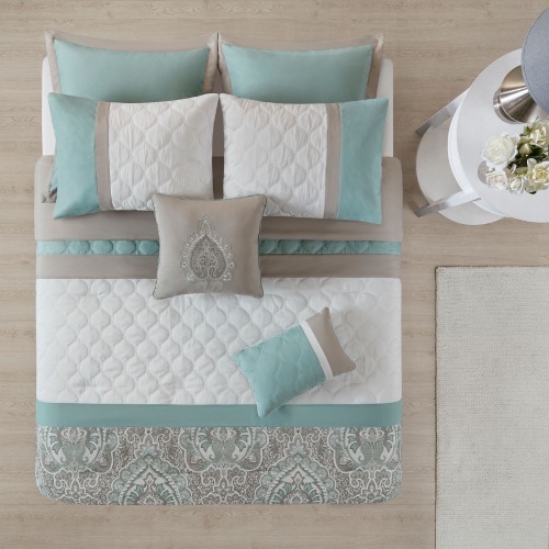 510 Design 8 Pc Stacie Comforter Set, Queen - Appears New  - Lot 532