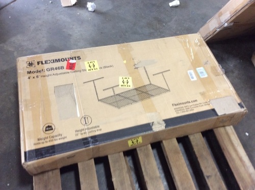 Fleximounts 4' x 6' Height Adjustable Ceiling Storage Rack - E-Comm Return, Unknown Condition  - Lot 543