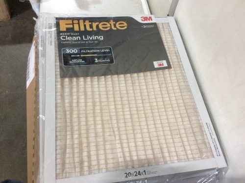 3M Filtrete 20 x 24 x 1 Basic Dust Air Filters, 5 Pack - Appear New - Lot 602