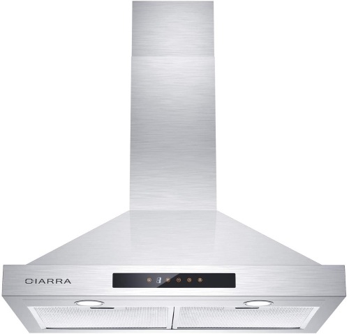 CIARRA CAS75308 30" Range Hood with 3 Speed Exhausted Fan, Touch Control, Ducted & Ductless Convertible - Appears New  - Lot 330