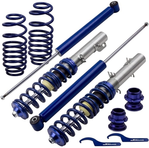 maXpeedingrods Coilovers for VW Golf Jetta Bora MK4, Audi A3 MK1, New Beetle 1997-2010, SKODA Octavia 1997-2004, Lavida 2008-present, Blue - Appear New  - Lot 641