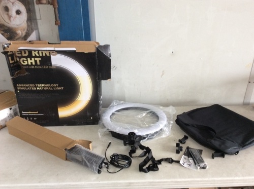 LED Ring Light - E-Comm Return, Tested/Works - Lot 847