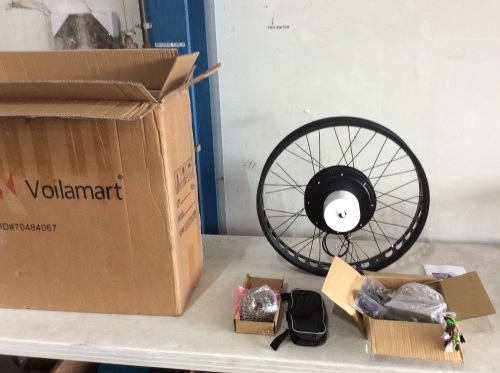 Voilamart 48V1000W Wide Electric Bike Rear Bicycle Wheel Conversion Kit - Appears New, Untested  - Lot 1042