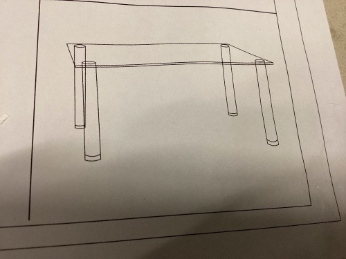 Glass-Topped Table - Lot 110
