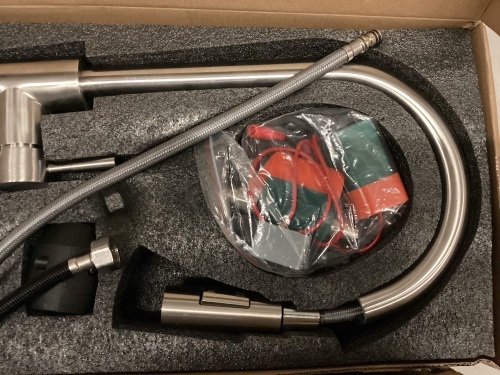 Sensor Touch Kitchen Faucet, Pull Out Sprayer, Soap Dispenser - Lot 117