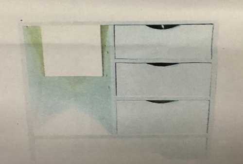 3-Drawer Storage Cabinet - Lot 120