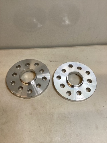 Set of 2 15mm 5x100/5x112 Hubcentric Wheel Spacers for VW Audi 57.11mm Bore - Lot 206