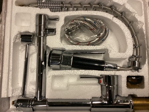 Chrome Kitchen Faucet w/ Pull Down Sprayer - Lot 227