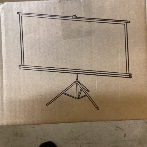 100 Inch 16:9 Portable Projector Screen w/ Tripod Stand - Lot 240