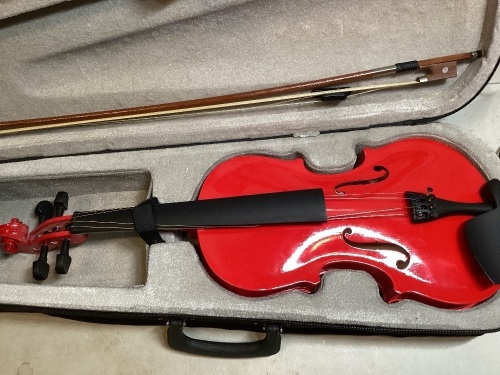 Violin w/ Bow, Case - Lot 253