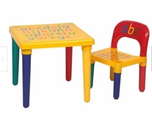 Children's Letter Table Chair Set - Lot 319