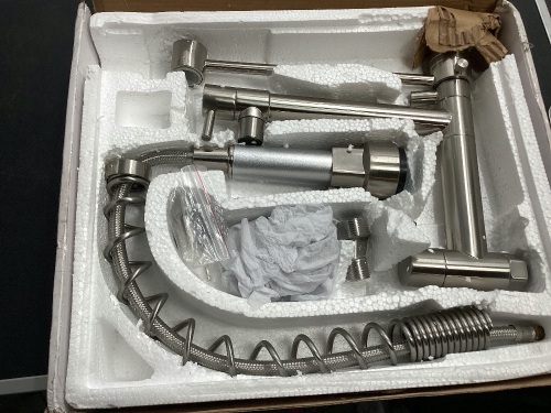 Brushed Nickel Pull Down Kitchen Sink Sprayer Faucet - Lot 331