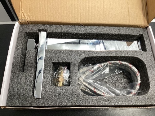 Tall Waterfall Bathroom Faucet, Chrome - Lot 366