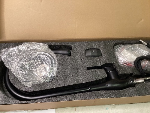 Touch Smart Sensor Kitchen Faucet, Pull Out Sprayer, Matte Black - Lot 357