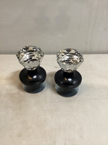 Lot of 2 Sets of Crystal Doorknobs, 2/Set - Lot 229