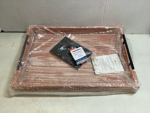 Large Rustic Tray w/Chalk - Lot 571