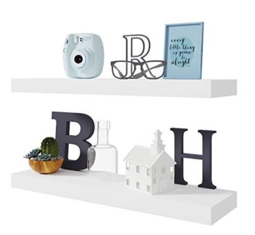BAMEOS Floating Shelf, White - Lot 350