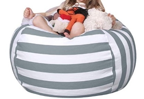 Wekapo Stuffed Animal Storage Bean Bag Chair Cover for Kids - Lot 143