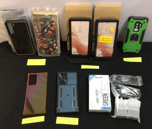 Lot of (7) Misc Phone Cases & 2pk USB-C Adapters - Lot 187