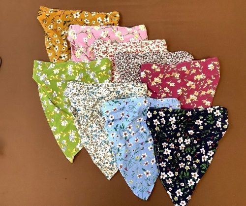 Lot of (9) Head Scarves w/ Elastic Headbands - Lot 292
