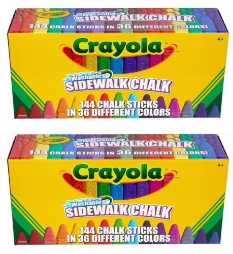 Lot of (2) Boxes 144 ct. Crayola Sidewalk Chalk - Lot 299