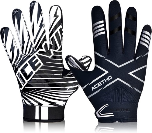 ACETHO Football Gloves, XL - Lot 338