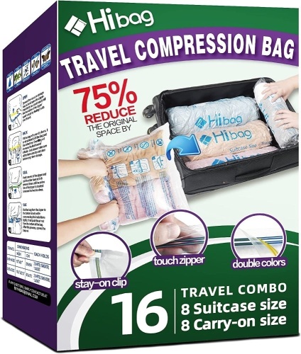 16 Compression Bags for Travel - Lot 353