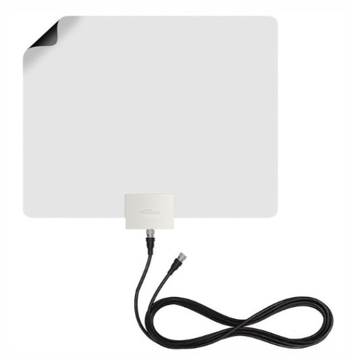 Mohu Leaf Fifty Indoor Amplified HDTV Antenna & 12ft Coaxial Cable - Lot 387