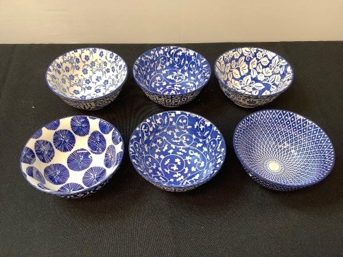 Set of 6 Porcelain Bowl Set - Lot 465