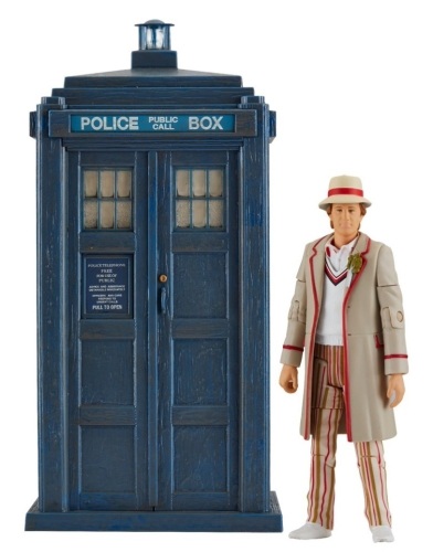 Doctor Who The Fifth Doctor & Tardis from The Visitation Figures - Lot 482