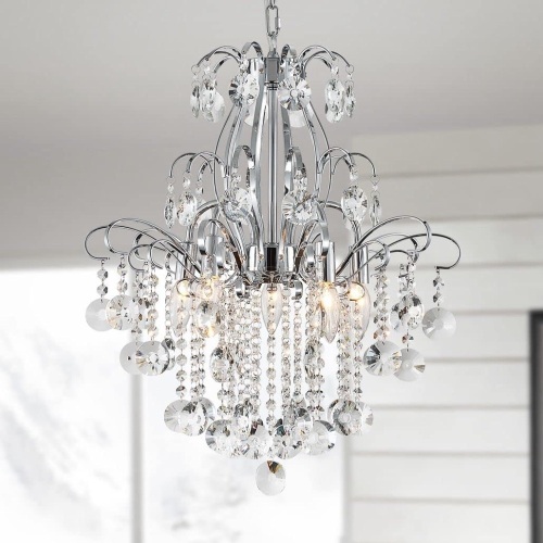 Crystal Chandelier 5-Light Pendant Ceiling Light - Lot 86