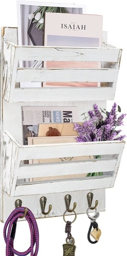 Unistyle Hanging Mail Organizer with 4 Hooks - Lot 403