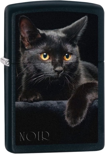 Zippo Lighter: Black Cat - Lot 51