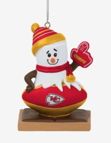 Kansas City Chiefs Snowman Ornament - Lot 88