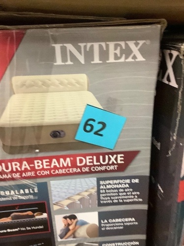 Intex Dura Beam Deluxe 18in Queen - Lot 62