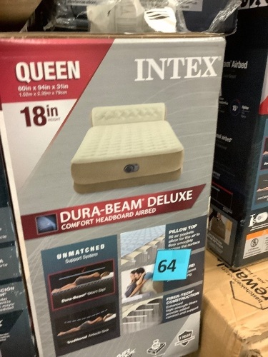 Intex Dura Beam Deluxe 18in Queen - Lot 64