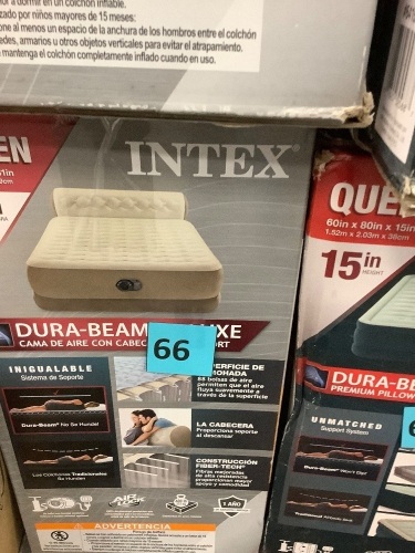 Intex Dura Beam Deluxe 18in Queen - Lot 66