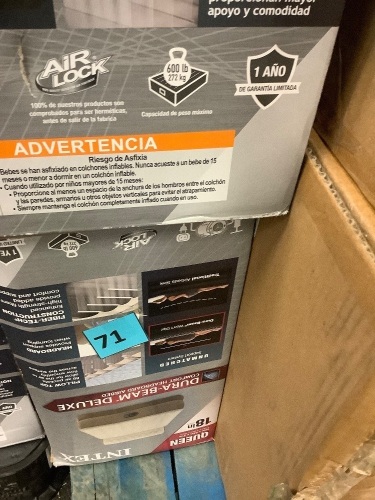Intex Dura Beam Deluxe 18in Queen - Lot 71