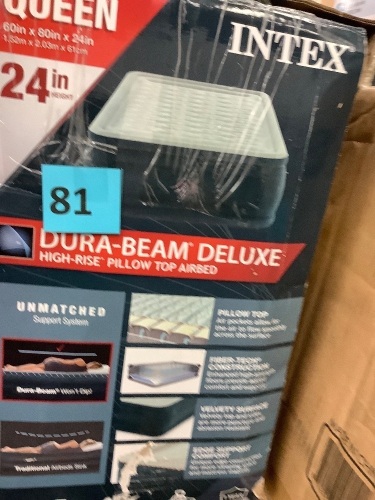 Intex Dura Beam Deluxe 24in Queen - Lot 81