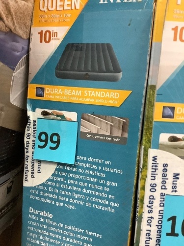 Intex Dura Beam Standard 10in Queen - Lot 99