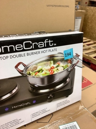 HomeCraft Top Double Burner Hot Plate - Lot 194