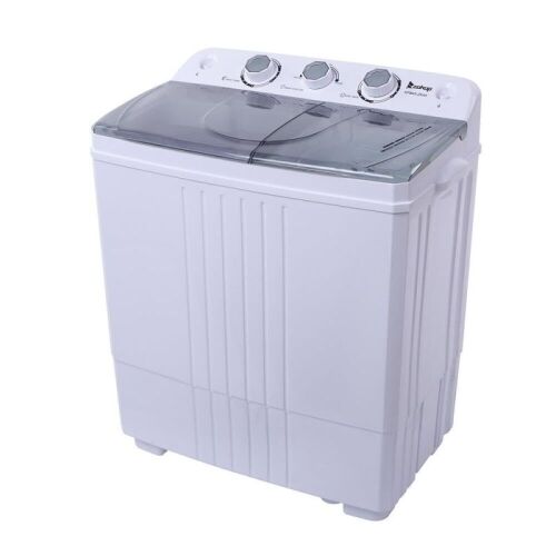 Portable Mini Twin Tub Washing Machine 16.5lbs w/Drain Pump  - Lot 188