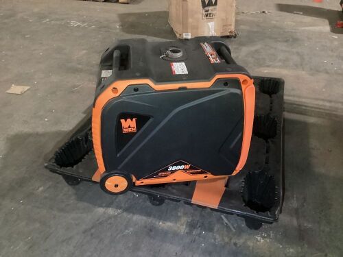 WEN 56380i Super Quiet 3800-Watt RV-Ready Portable Inverter Generator with Fuel Shut-Off and Electric Start - Missing Pieces, For Parts/Repair - Lot 215