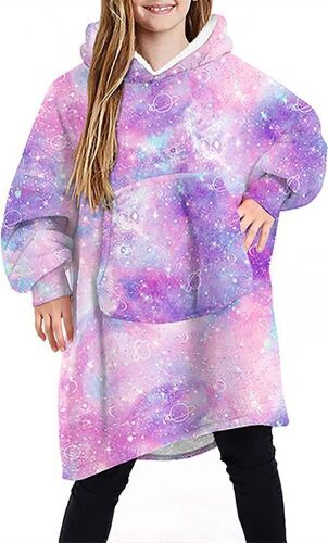 Lot of (4) Kids Oversize Wearable Blankets - Starry Sky - Lot 275