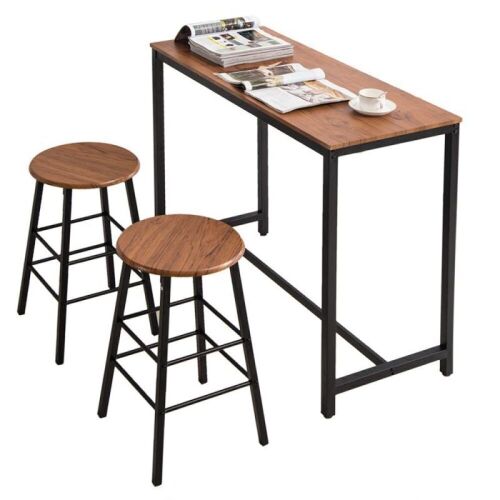 3-Piece Pub Table Set with 2 Bar Stools - Lot 399
